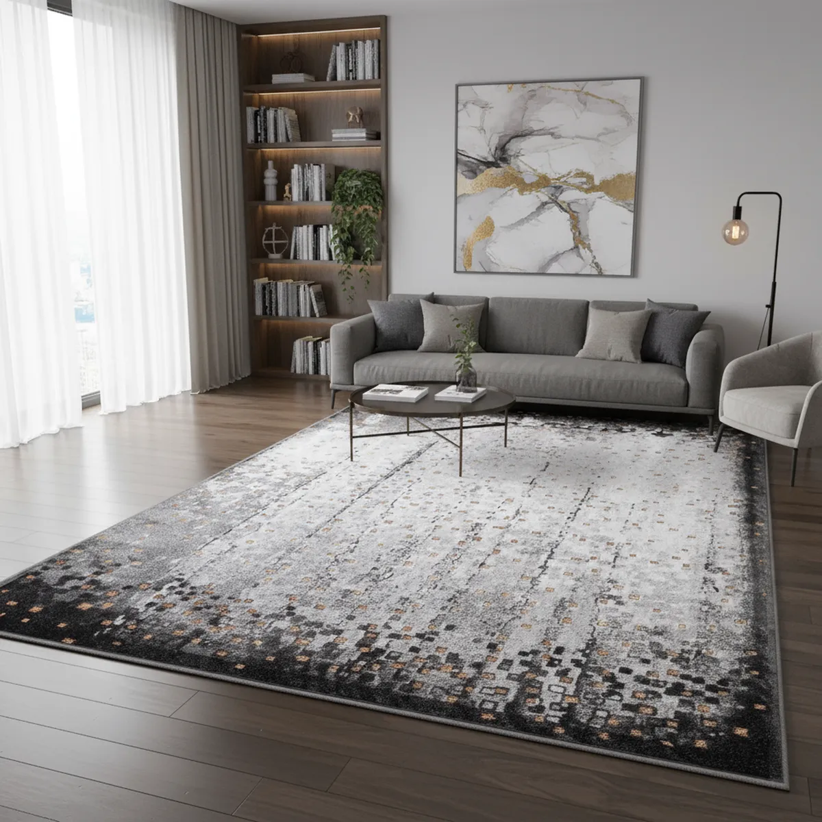 JUST HOME COLLECTION - Alfombra Seychelles 120x180 cm Polipropileno Gris