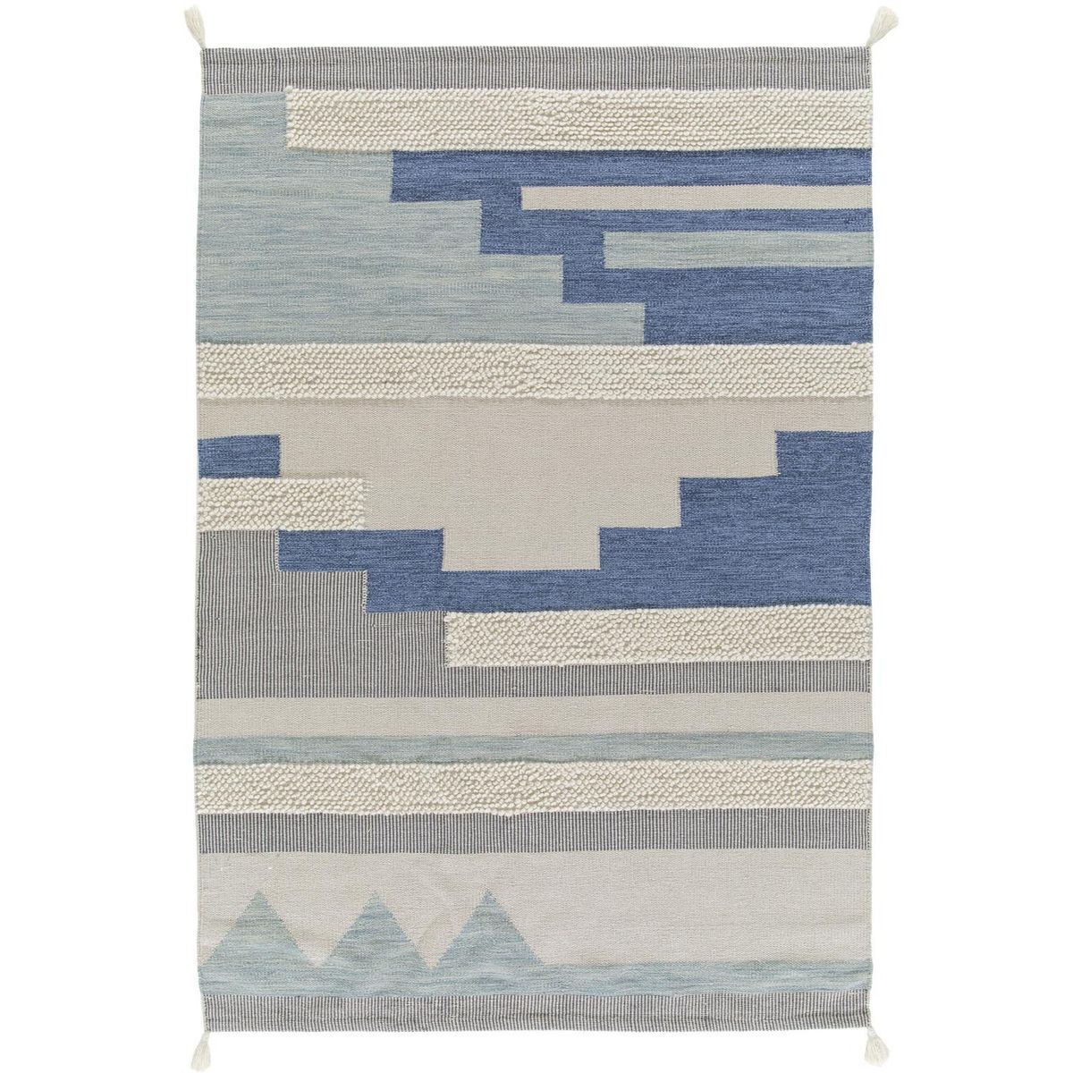 JUST HOME COLLECTION - Alfombra Grande Vision 200x290 cm Algodón Azul Claro