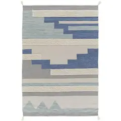 JUST HOME COLLECTION - Alfombra visión 200x290 cm az/gr