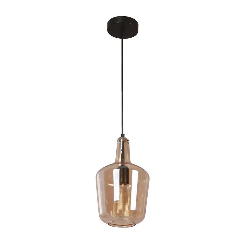 DESIGNERS LIGHTING - Lámpara colgante vidrio ambar 1 luz E27.