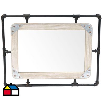 Espejo metalus 80x60 cm negro