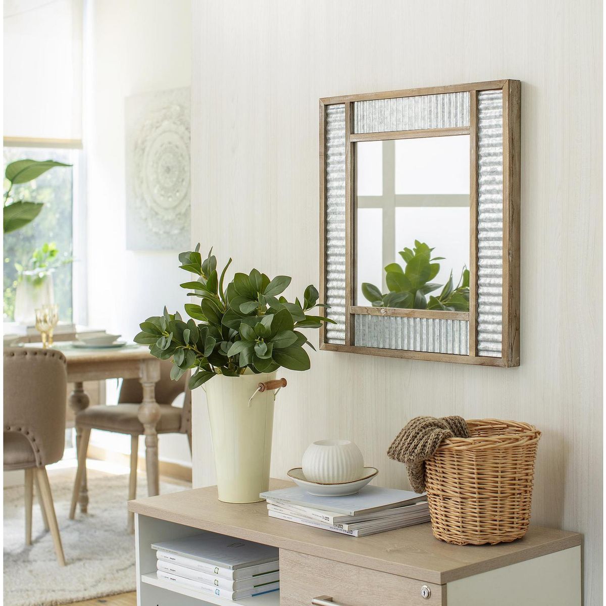 HOMY - Espejo sion 61x61 cm plata