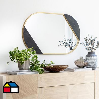 Espejo halden 55x94 cm dorado/negro