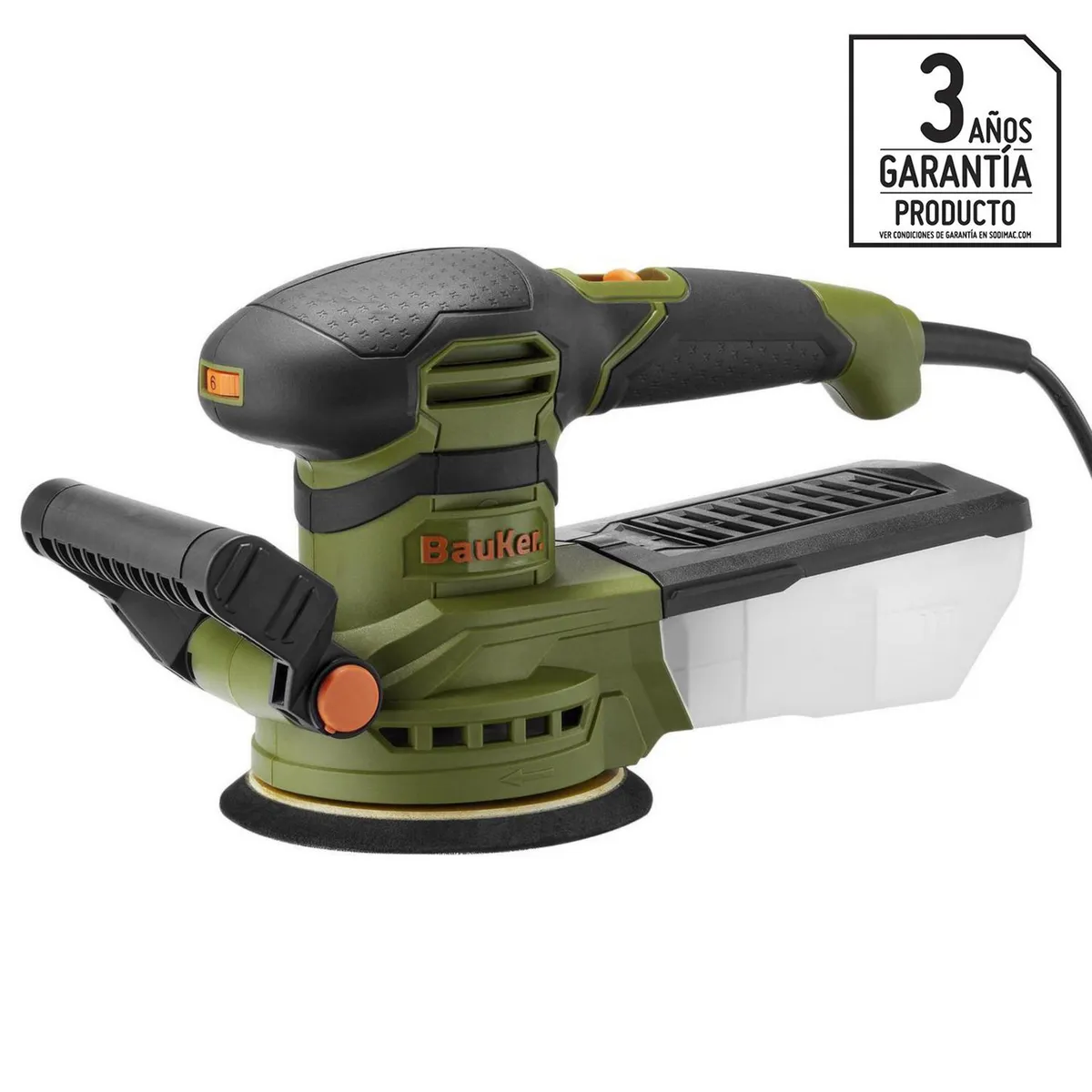 BAUKER - Lijadora roto orbital eléctrica 350W