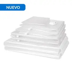 JUST HOME COLLECTION - Set 8 Bolsas Organizadoras 89x89x89 cm Transparente