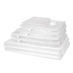 JUST HOME COLLECTION - Set 8 Bolsas Organizadoras 89x89x89 cm Transparente