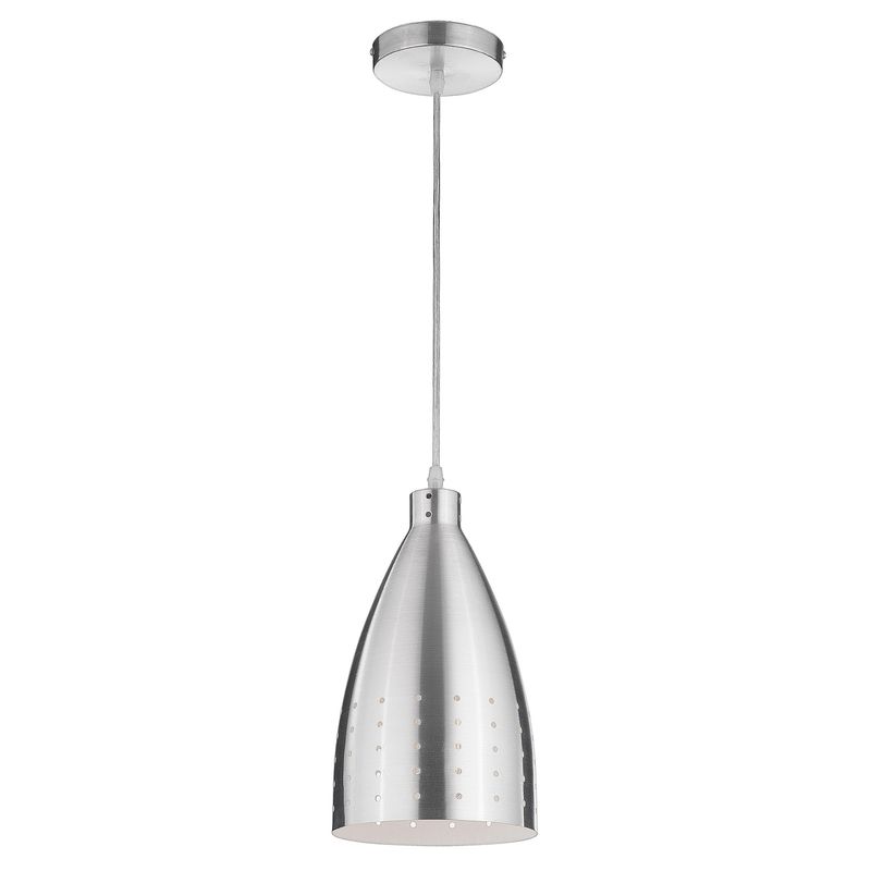 JUST HOME COLLECTION - Lámpara Colgante New 1 Luz Acero Gris/Plata 0 cm