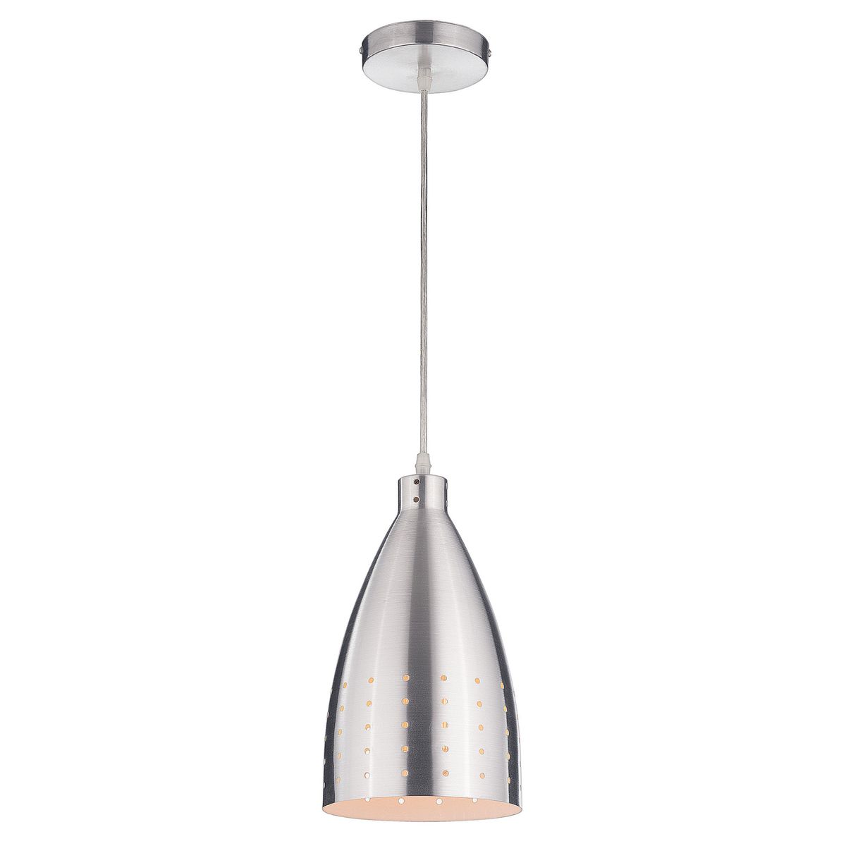 JUST HOME COLLECTION - Lámpara Colgante New 1 Luz Acero Gris