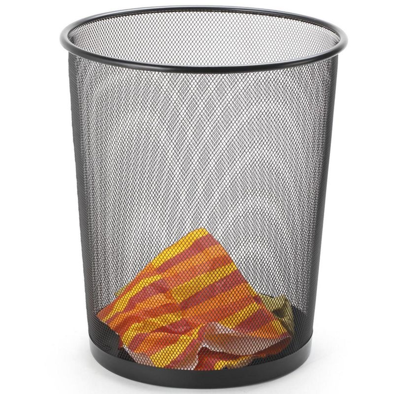 JUST HOME COLLECTION - Papelera 13 Litros Metal Negro