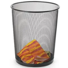 JUST HOME COLLECTION - Papelera 13 Litros Hierro Negro