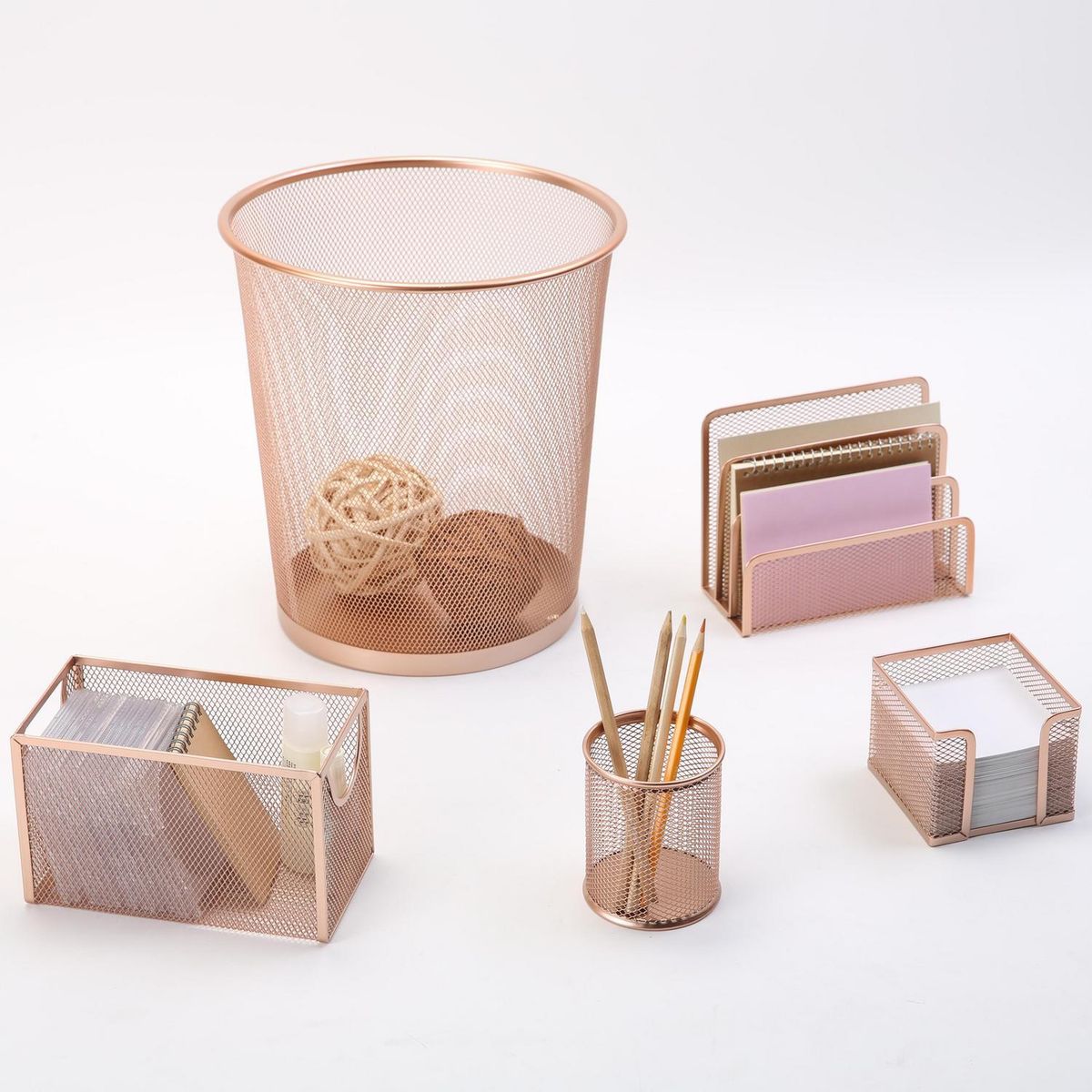 JUST HOME COLLECTION - Papelera 13 Litros Metal Cobre