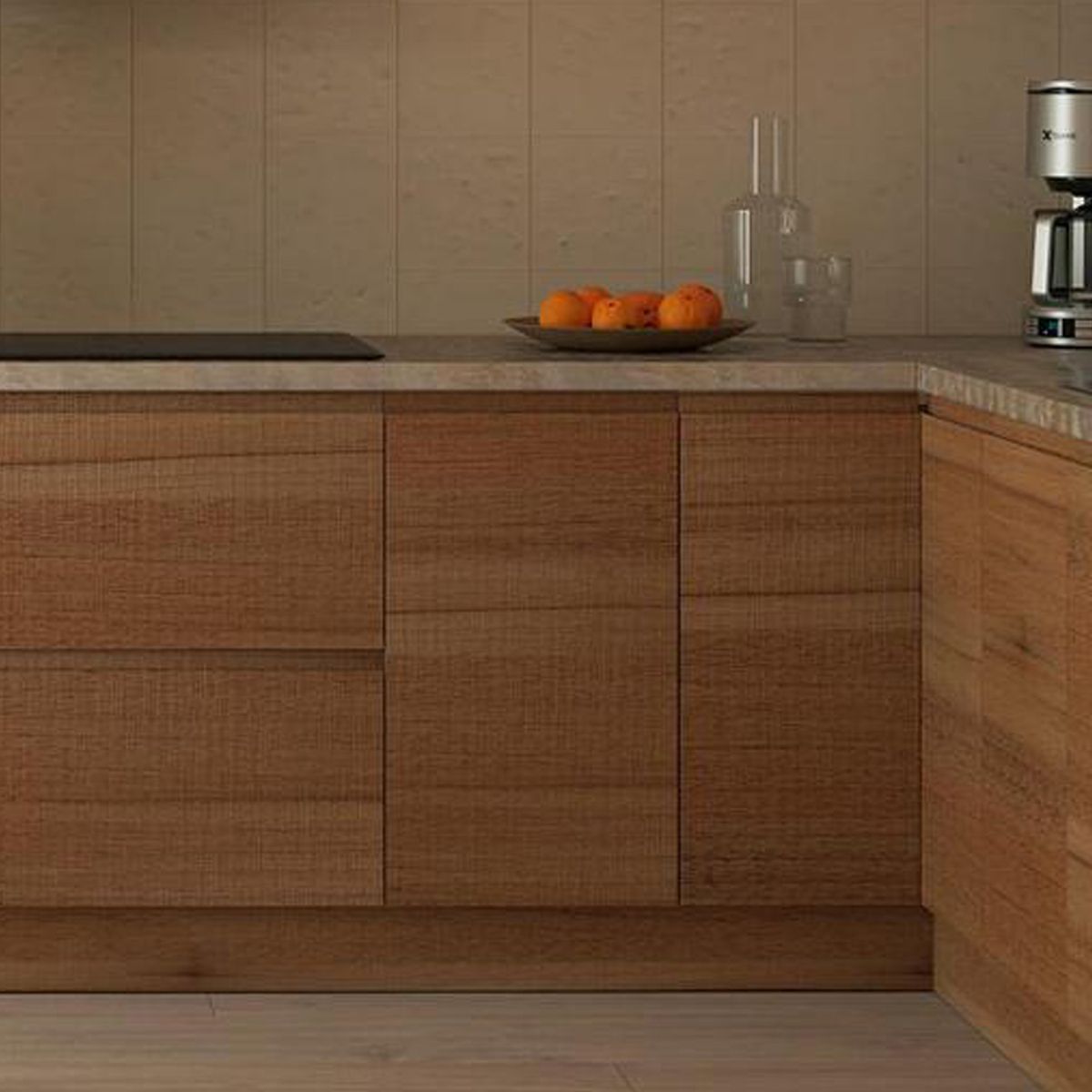 JUST HOME COLLECTION - Base 40 nogal fondo 48 mano izquierda