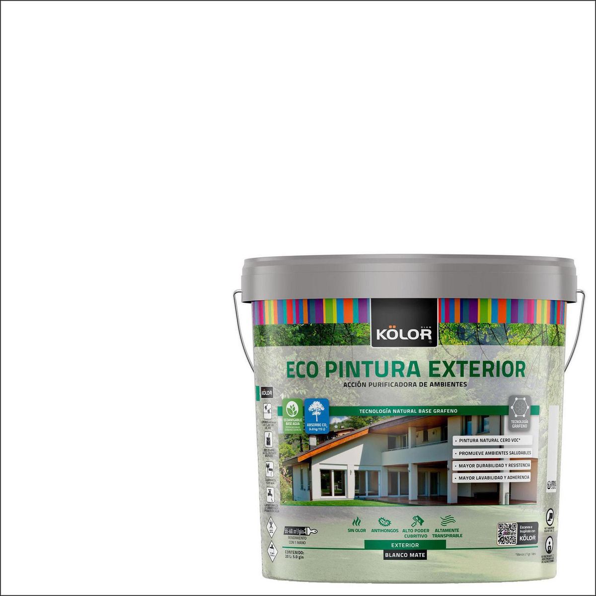 KOLOR - Pintura Mate 5 galón(es) Blanco 
