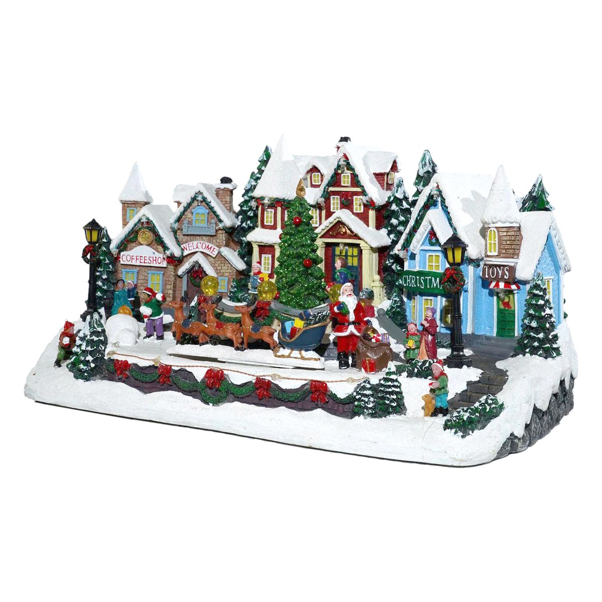 DEAR SANTA - Villa Ciudad musical 33 cm led sin batería