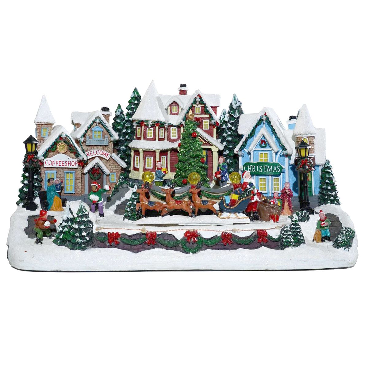 DEAR SANTA - Villa Ciudad musical 33 cm led sin batería