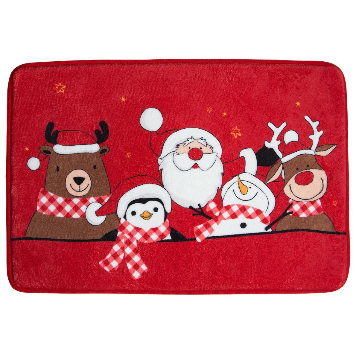 DEAR SANTA - Tapete baño m xmas rojo