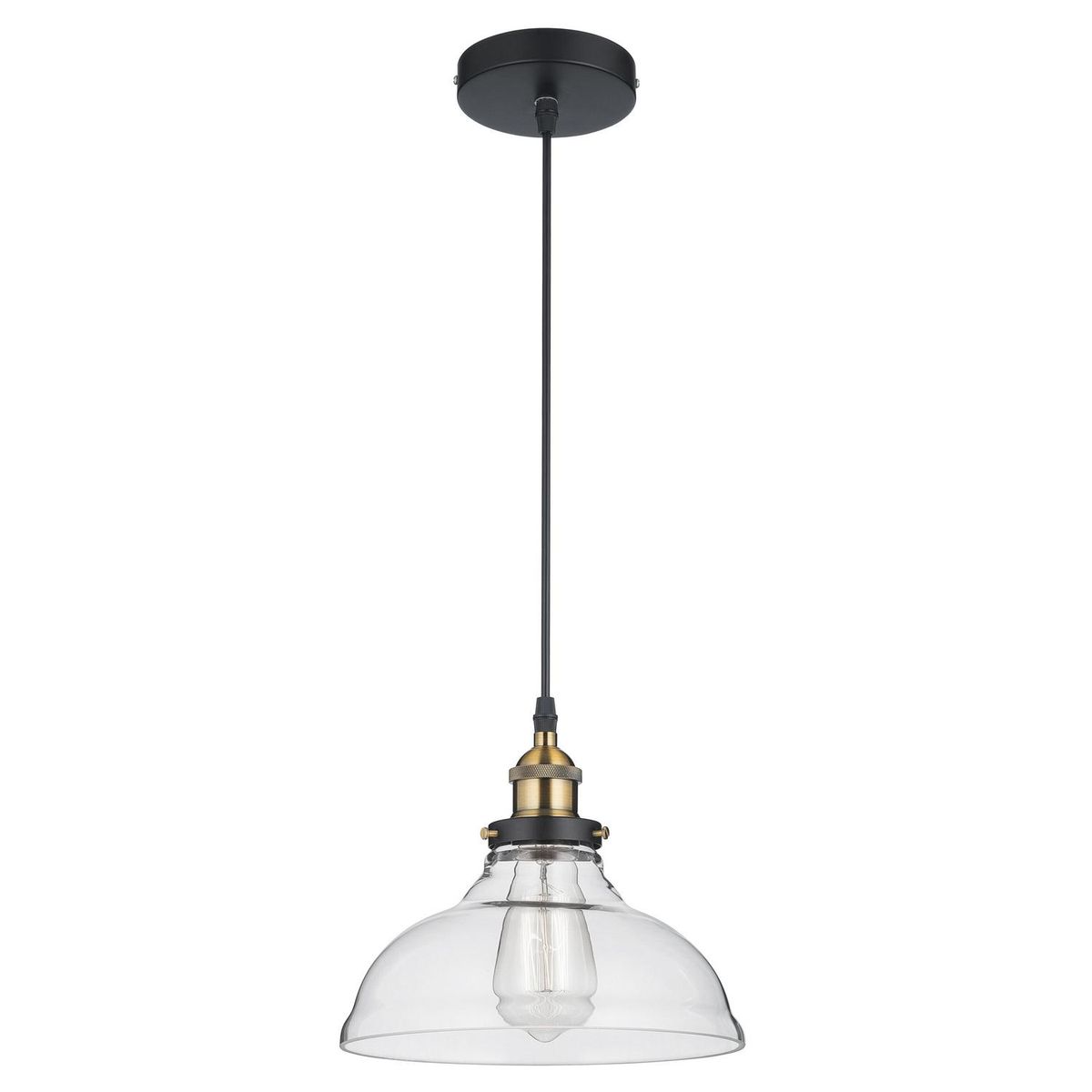 JUST HOME COLLECTION - Lámpara Colgante Acero Amarillo