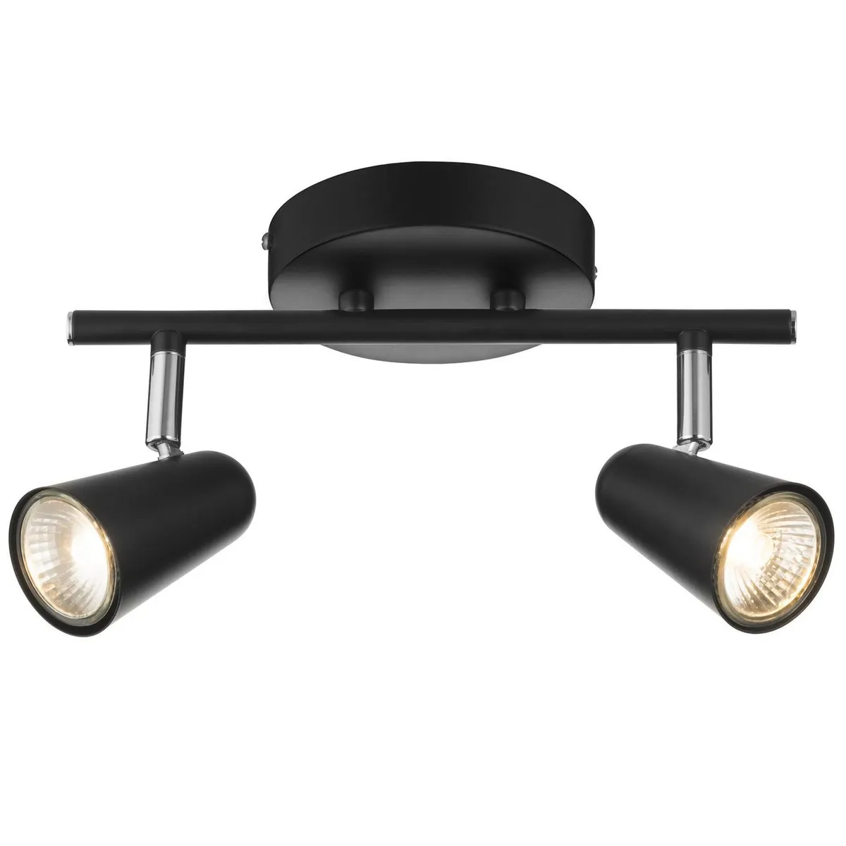 JUST HOME COLLECTION - Barra 2 Luces Acero Negro