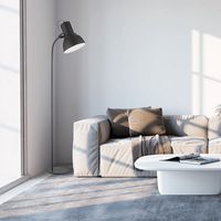 Lámpara de Pie Clasiz Negro 25x158 cm