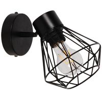 Apliqué 1 Luz Metal Negro