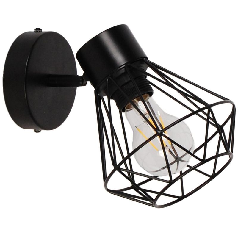 JUST HOME COLLECTION - Apliqué 1 Luz Metal Negro 30 W 15 cm