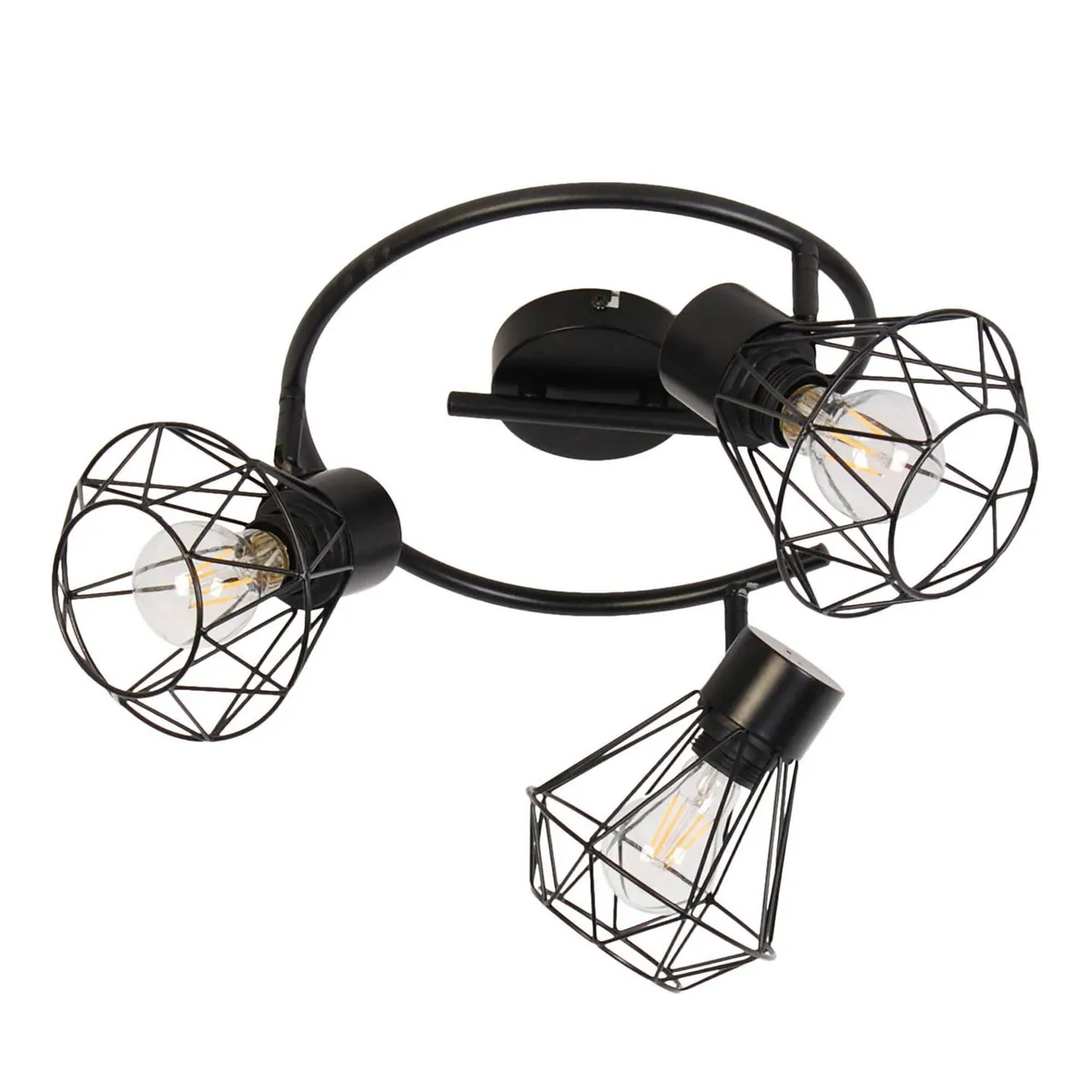 JUST HOME COLLECTION - Barra 3 Luces Metal Negro