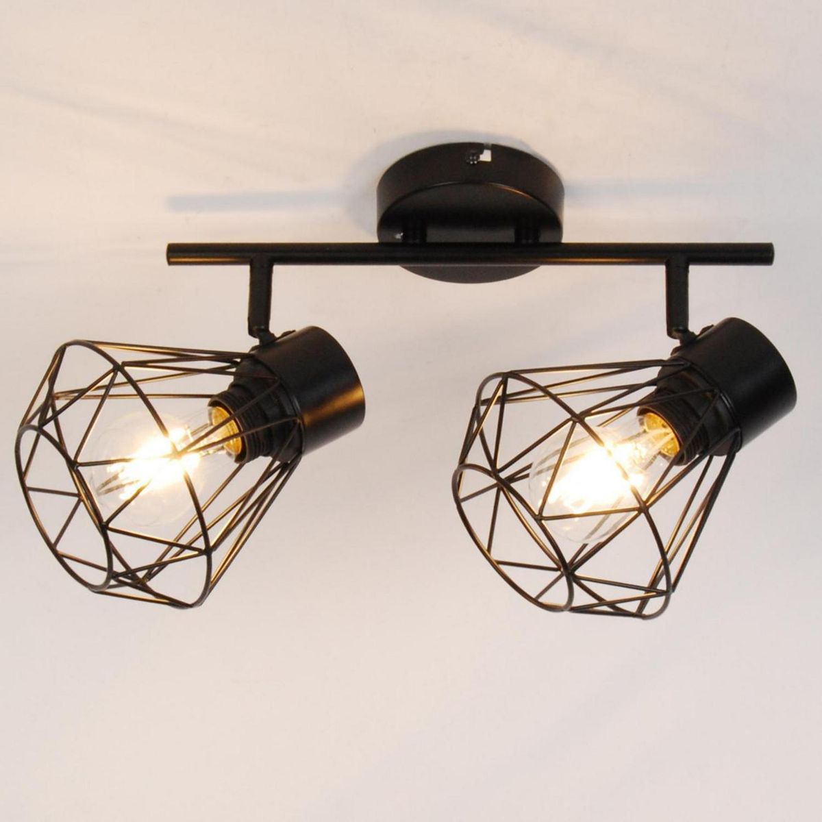 JUST HOME COLLECTION - Barra 2 Luces Metal Negro