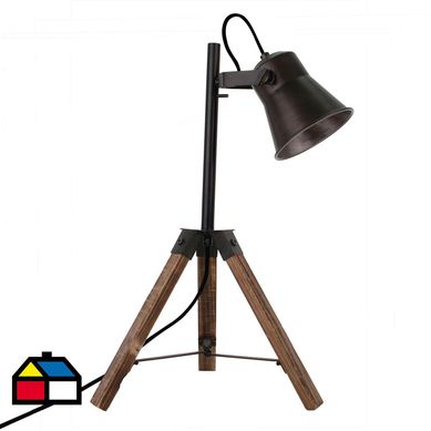 Lmpara de mesa 1 luz E27 negra
