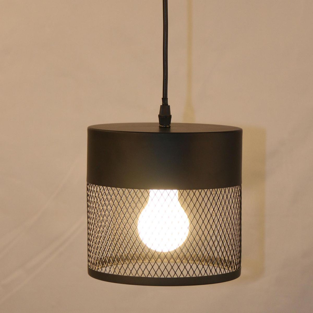 JUST HOME COLLECTION - Lámpara Colgante Metal Negro