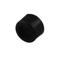 FIXSER - Tope de goma negro 3x2 cm