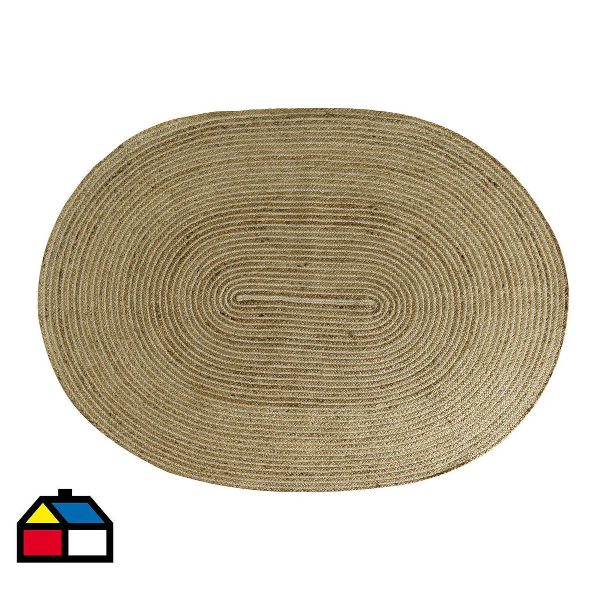 JUST HOME COLLECTION - Alfombra ovalada natura 120x160 cm