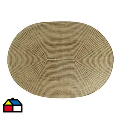 JUST HOME COLLECTION - Alfombra ovalada natura 120x160 cm