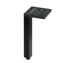 FIXSER - Pata aluminio 40x300 mm negra