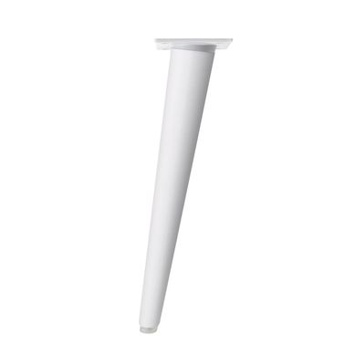 Pata madera conica 300mm blanca