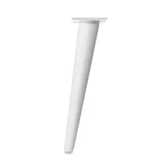 FIXSER - Pata madera conica 300mm blanca