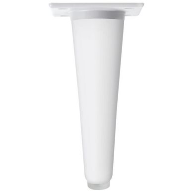 Pata madera conica 150 mm blanca