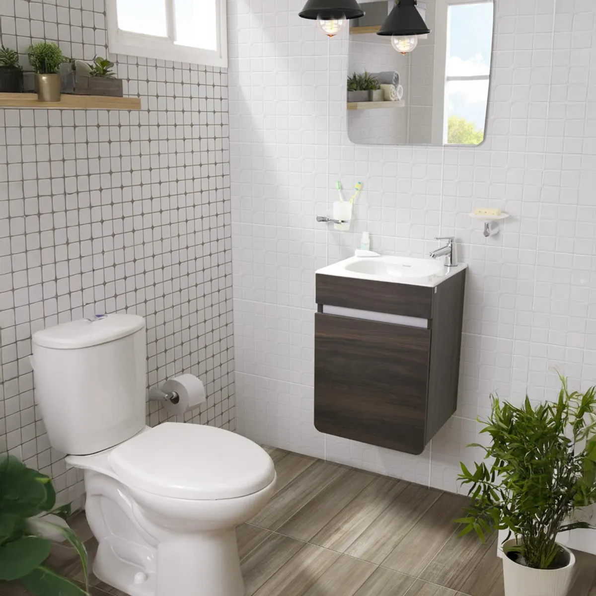 CORONA - Mueble Vanitorio Aluvia 40 cm Miel