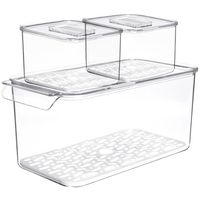 Set 3 contenedores Transparente