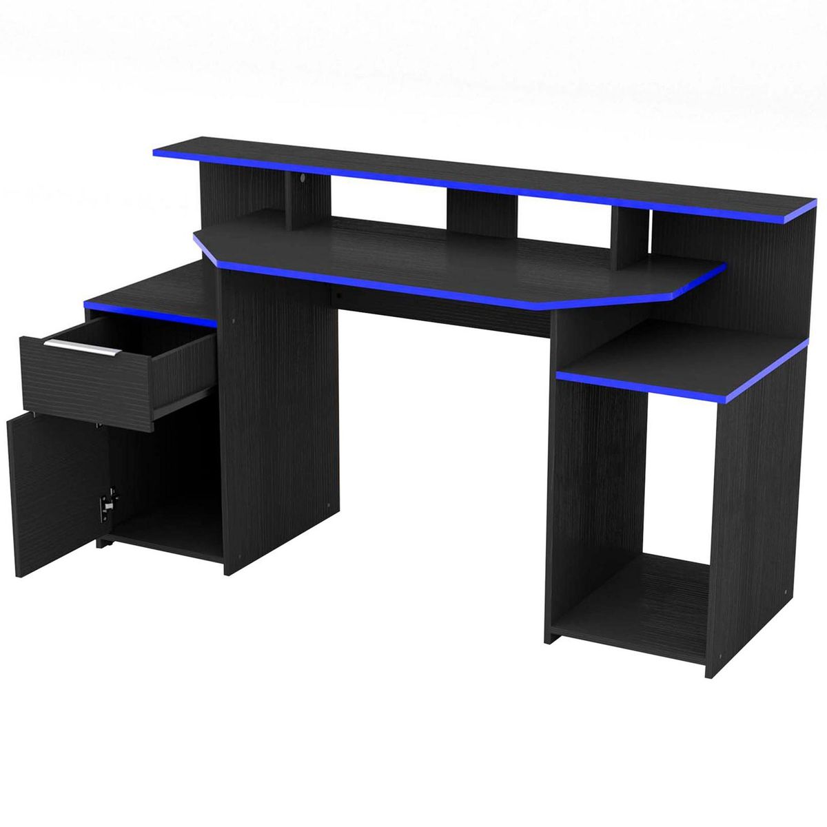 JUST HOME COLLECTION - Escritorio gamer max 150x48x88 cm