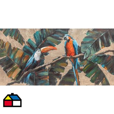 Canvas tucans 120x60 cm