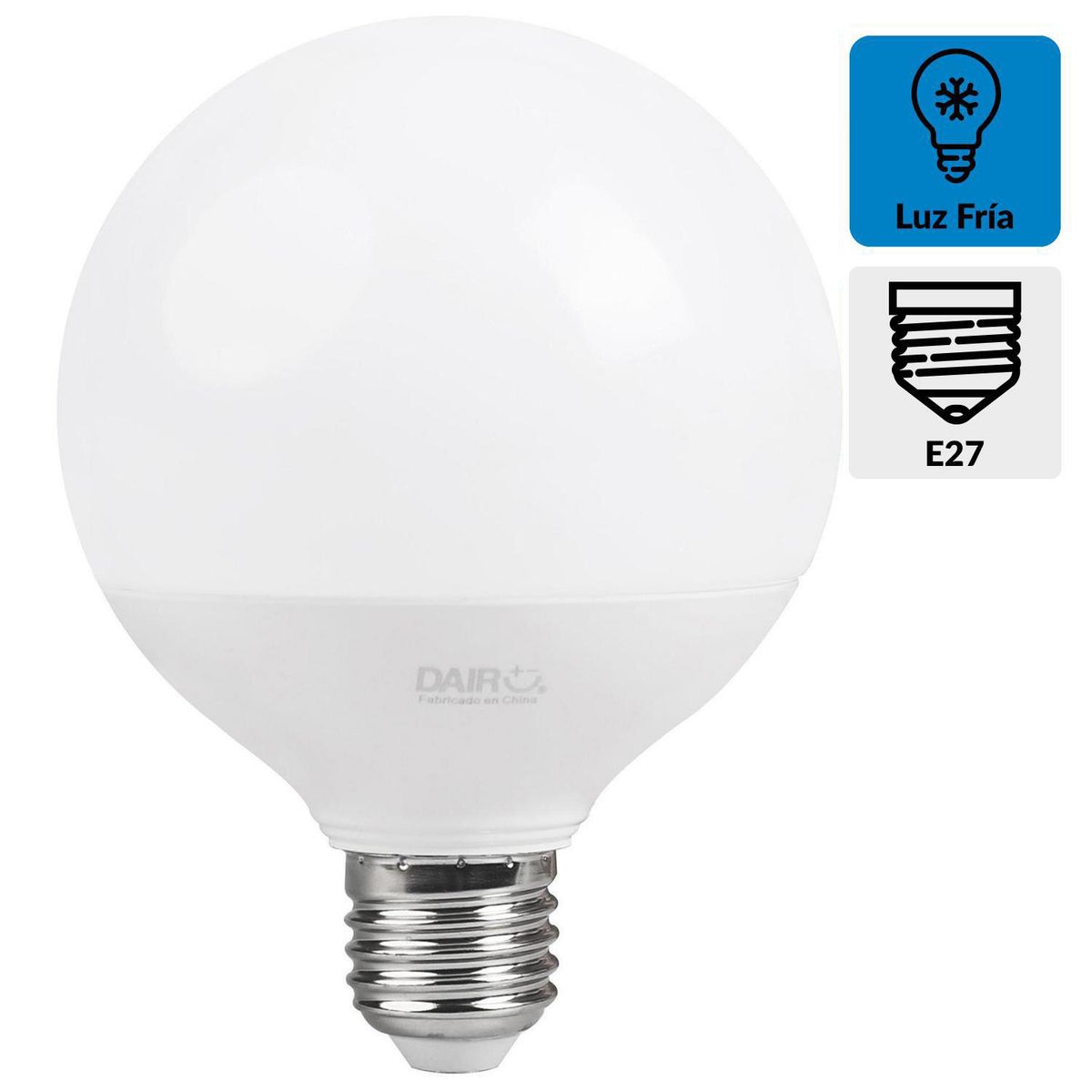 DAIRU - Luz Led Globo 60 W E27 840 lm Luz Fría
