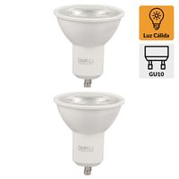 Pack 2 Ampolletas Led 35 W GU10 380 lm Luz Cálida