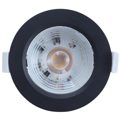 Imagen 2 del producto Pack 3 Panel Led Empotrado Circular Negro 6,5W Luz Cálida