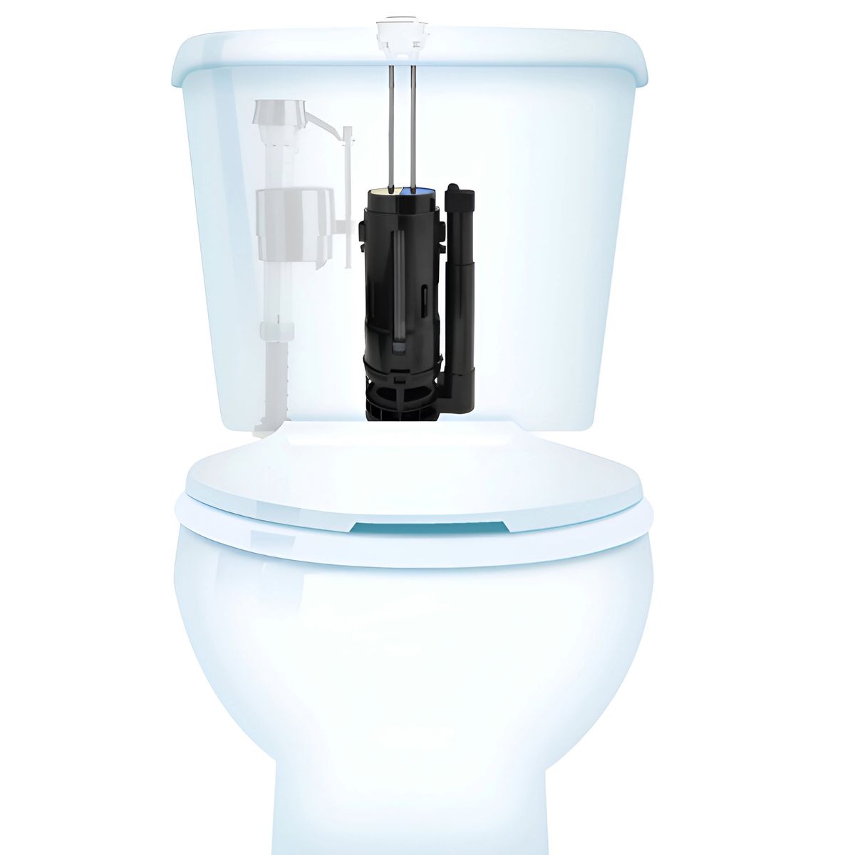 FLUIDMASTER - Válvula Descarga Dual Flush 2" para Sanitario 2 Piezas