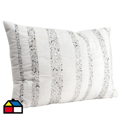 Cojn velvet lentejuelas 35x50 cm