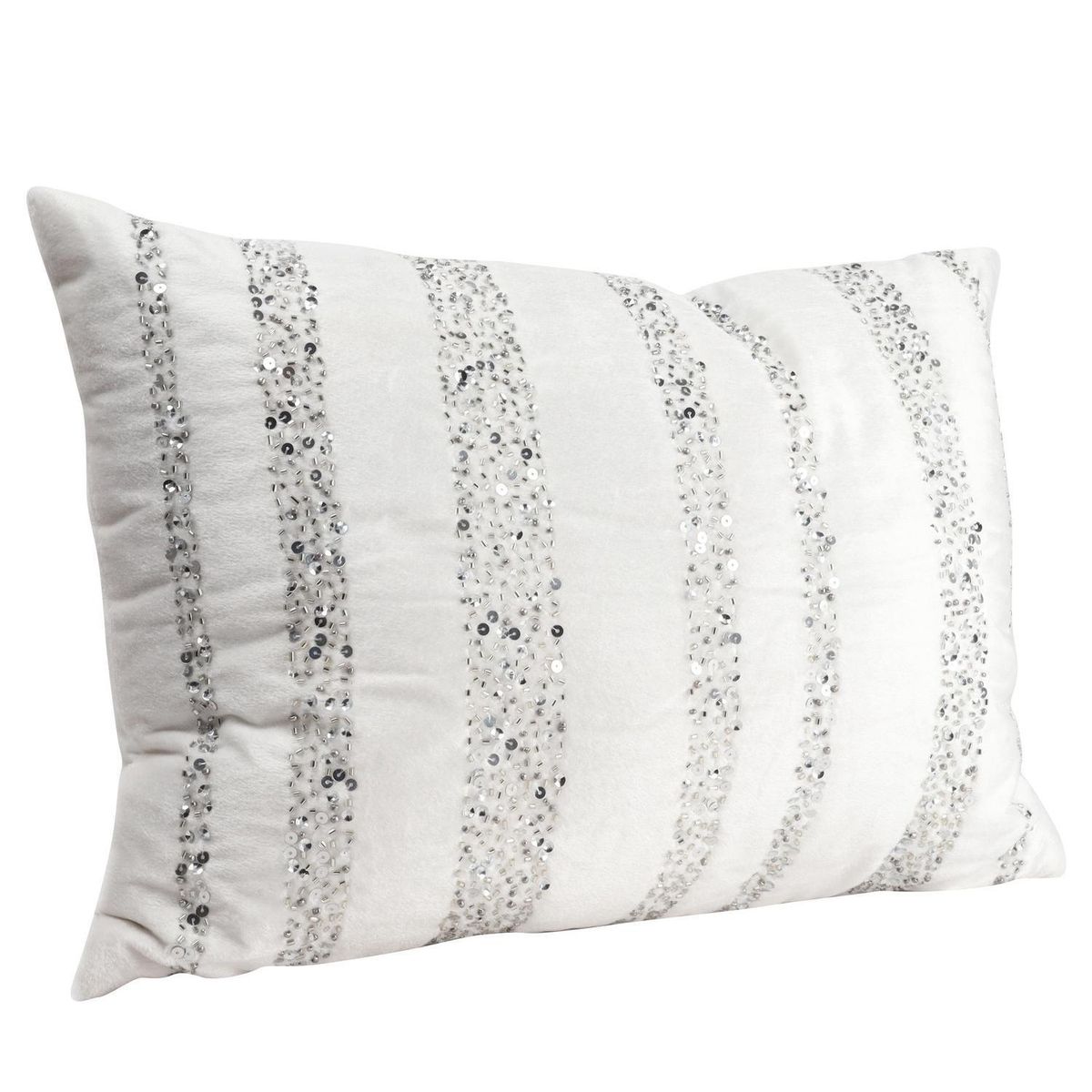 HOMY - Cojín velvet lentejuelas 35x50 cm