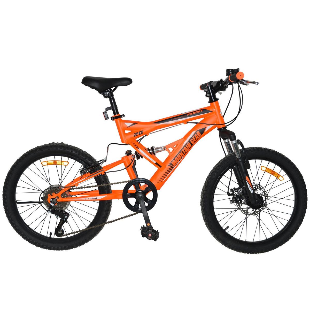 MOUNTAIN GEAR - Bicicleta mtb aro 20 doble suspensión.