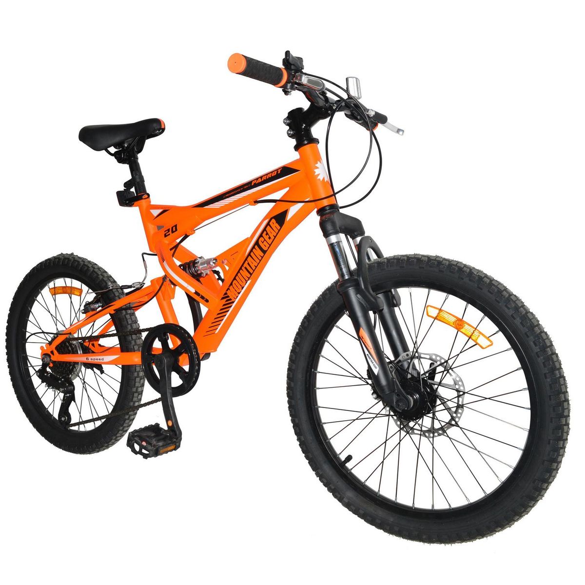 MOUNTAIN GEAR - Bicicleta mtb aro 20 doble suspensión.