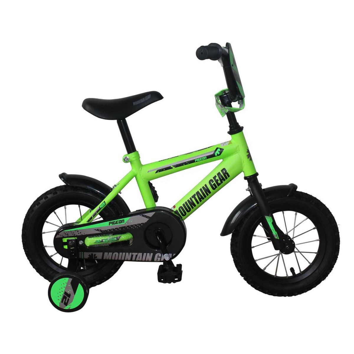 MOUNTAIN GEAR - Bicicleta aro 12 pigeon verde.