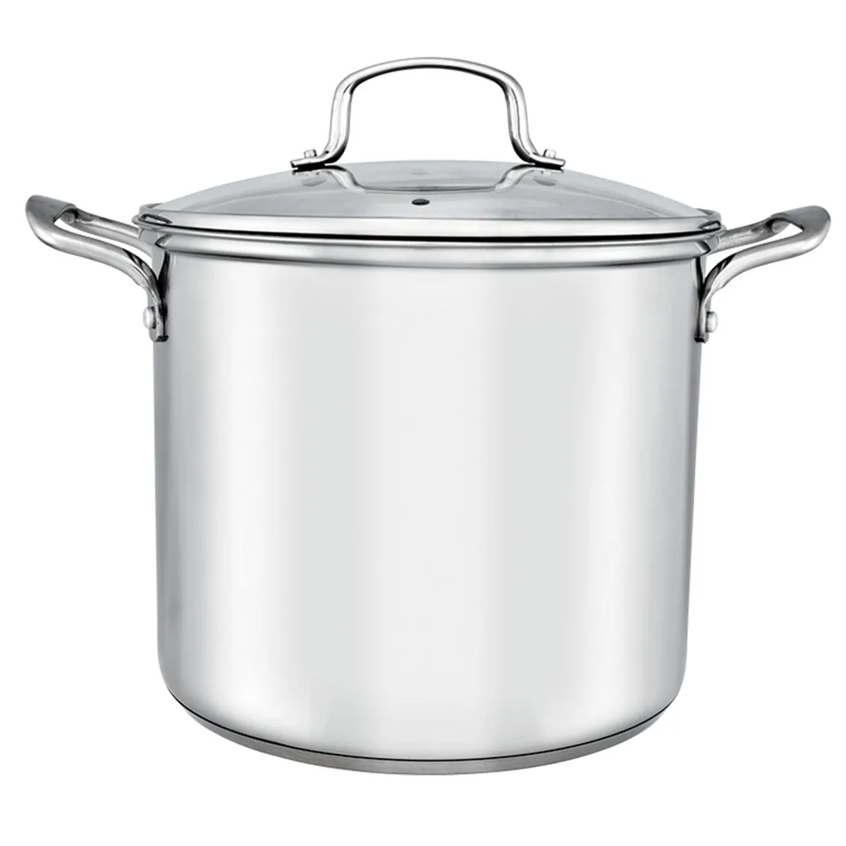 JUST HOME COLLECTION - Olla 26 cm inox tapa vidrio